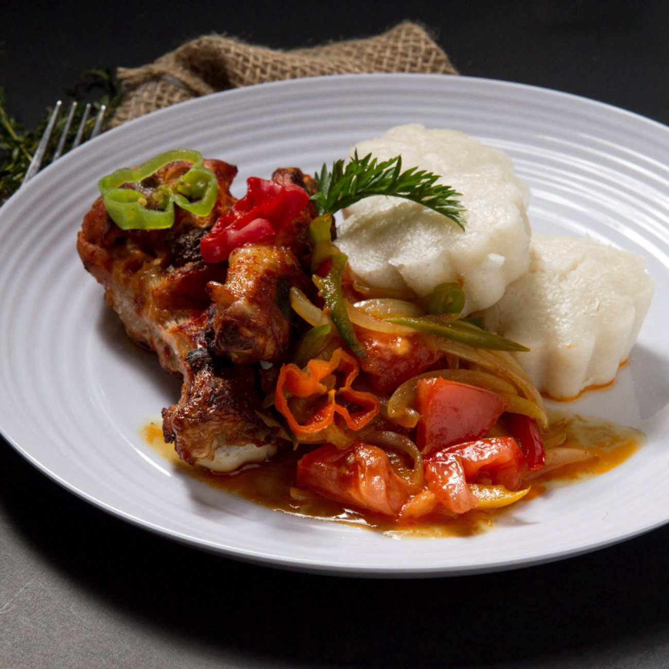 Plat afro-contemporain